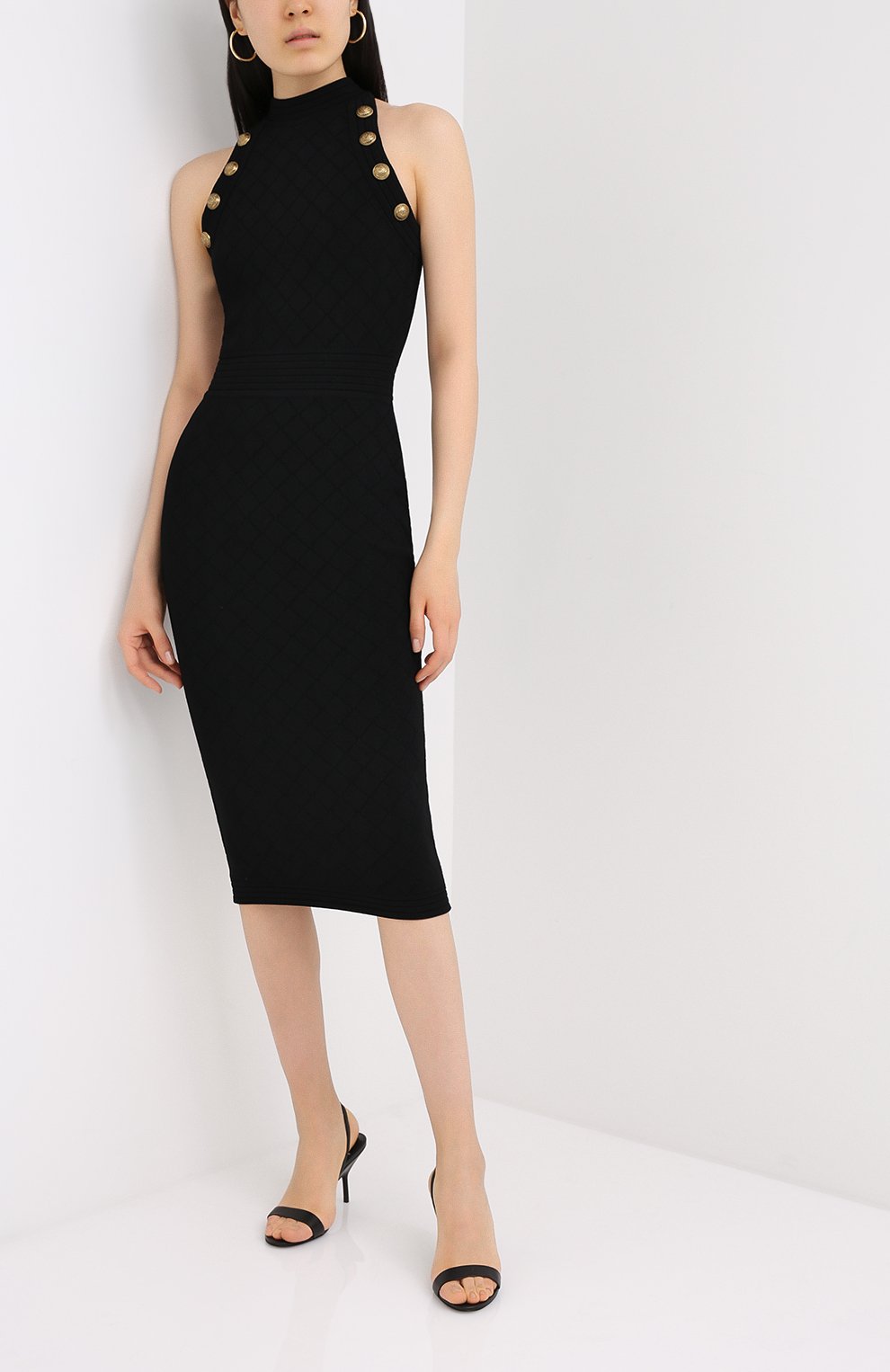 Платье из вискозы BALMAIN, арт. UF16534/K110, фото 3