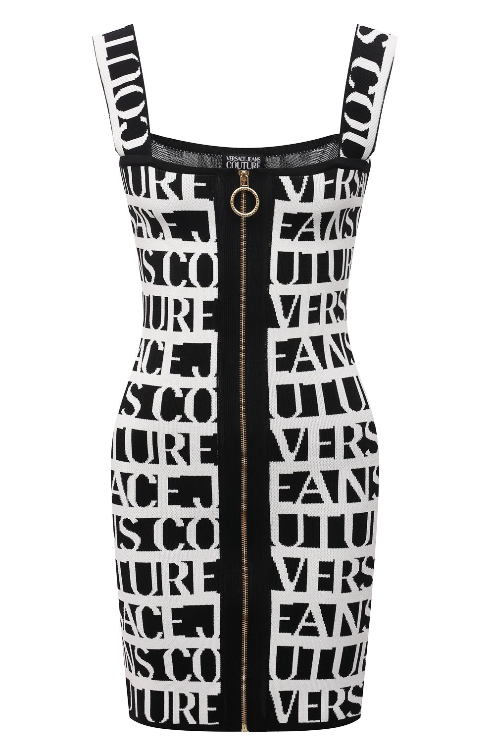 Платье из вискозы VERSACE JEANS COUTURE, арт. 71HA0824-71DPM24 FIL. JACQUARD L0G0/CM03N, фото 1