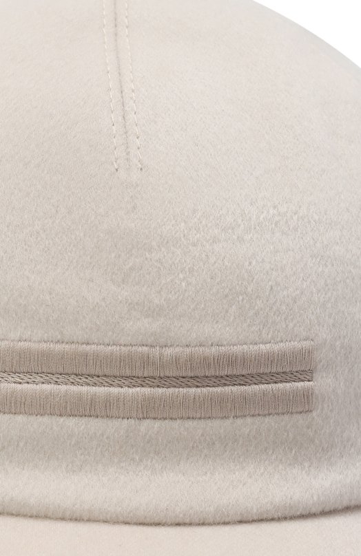 Кашемировая бейсболка Zegna B8D/Z8I09HA8 Бежевый  B8D/Z8I09HA8 Фото 3