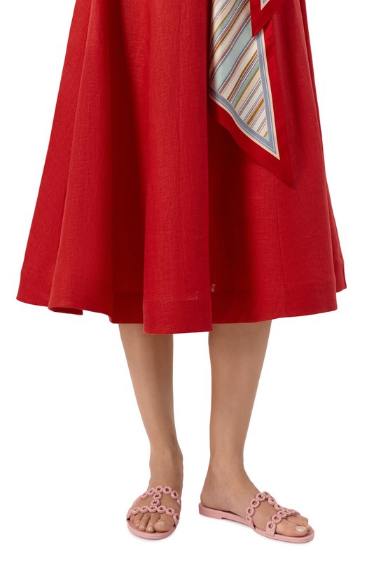 Шлепанцы Infinity Chain Aquazzura ICJFLAS0-JLY-MDP Розовый  ICJFLAS0-JLY-MDP Фото 2