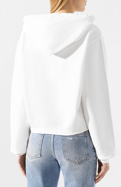 Хлопковое худи OFF-WHITE белого цвета по цене 53950 руб., арт. 0WBB016E190030620110, фото 4 Хлопковое худи OFF-WHITE, арт. 0WBB016E190030620110, фото 4