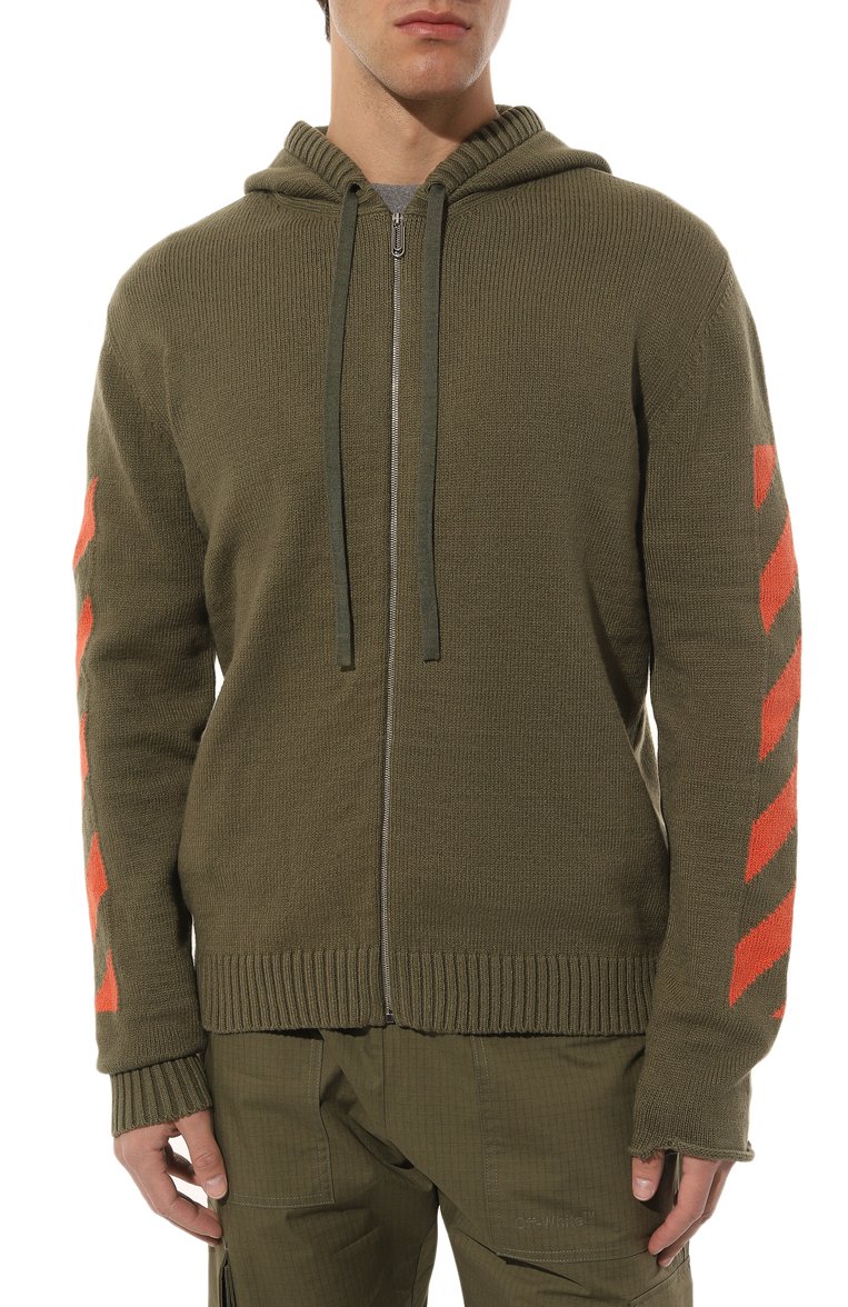 Хлопковый кардиган OFF-WHITE, арт. OMHA080F22KNI0015620, фото 1