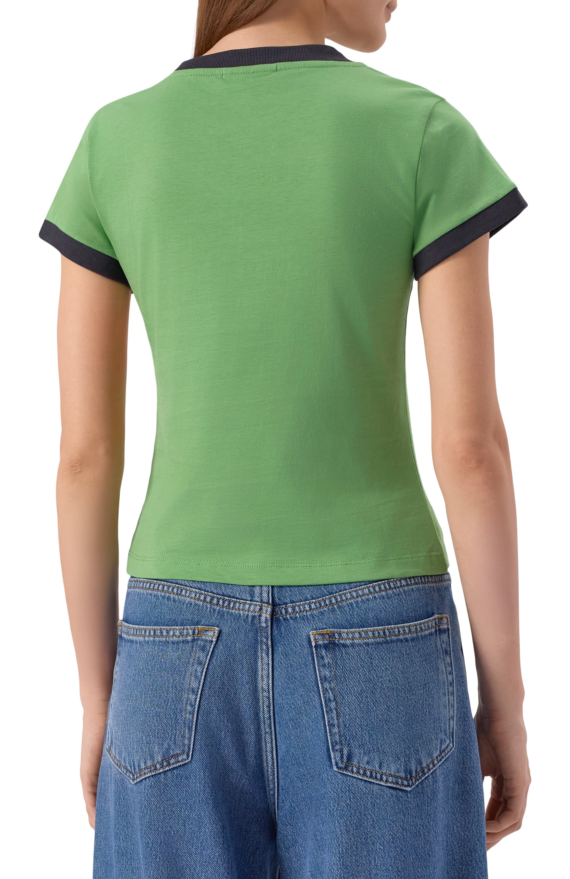 Хлопковая футболка GANNI, арт. T4227, фото 4