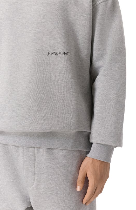 Хлопковый свитшот HINNOMINATE HMABM01372 Серый  HMABM01372 Фото 5