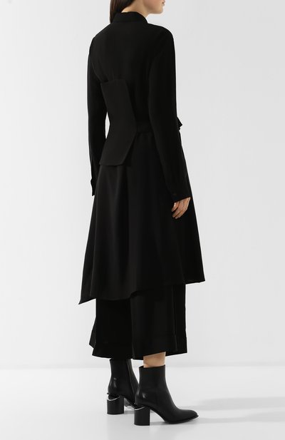 Блузка из вискозы YOHJI YAMAMOTO черного цвета по цене 86900 руб., арт. FZ-D54-803, фото 4 Блузка из вискозы YOHJI YAMAMOTO, арт. FZ-D54-803, фото 4