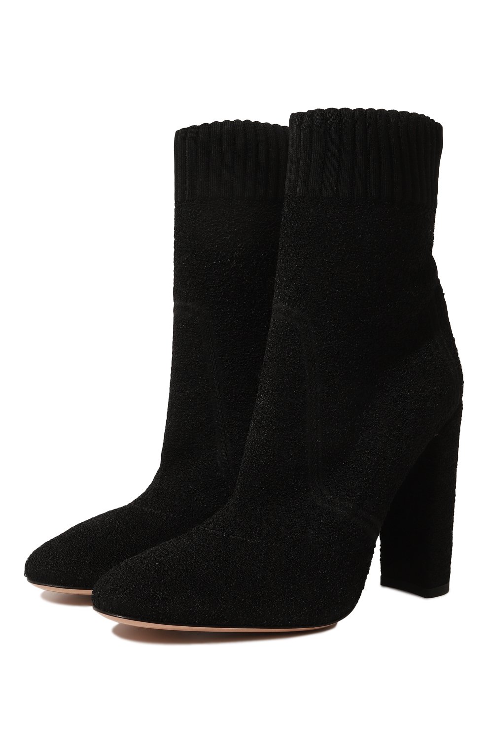 Текстильные бот ильоны isa на устойчивом каблуке GIANVITO ROSSI, арт. G70311.15RIC.KIBNER0, фото 1