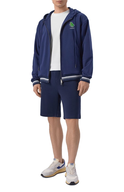 Хлопковые шорты Iceberg D020/630A Синий  D020/630A Фото 2