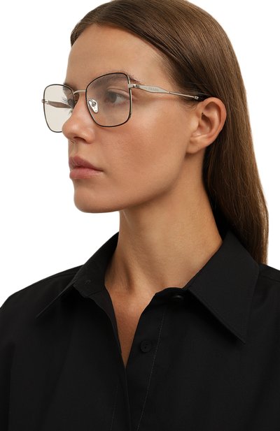 Оправа PRADA серебряного цвета по цене 39050 руб., арт. 53ZV-1AB101, фото 2 Оправа PRADA, арт. 53ZV-1AB101, фото 2