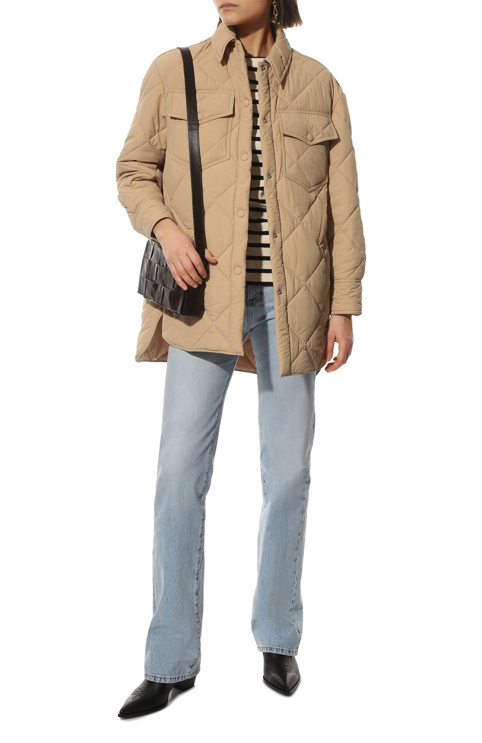 Стеганая куртка STELLA MCCARTNEY бежевого цвета по цене 108500 руб., арт. 604286/STB04, фото 2 Стеганая куртка STELLA MCCARTNEY, арт. 604286/STB04, фото 2