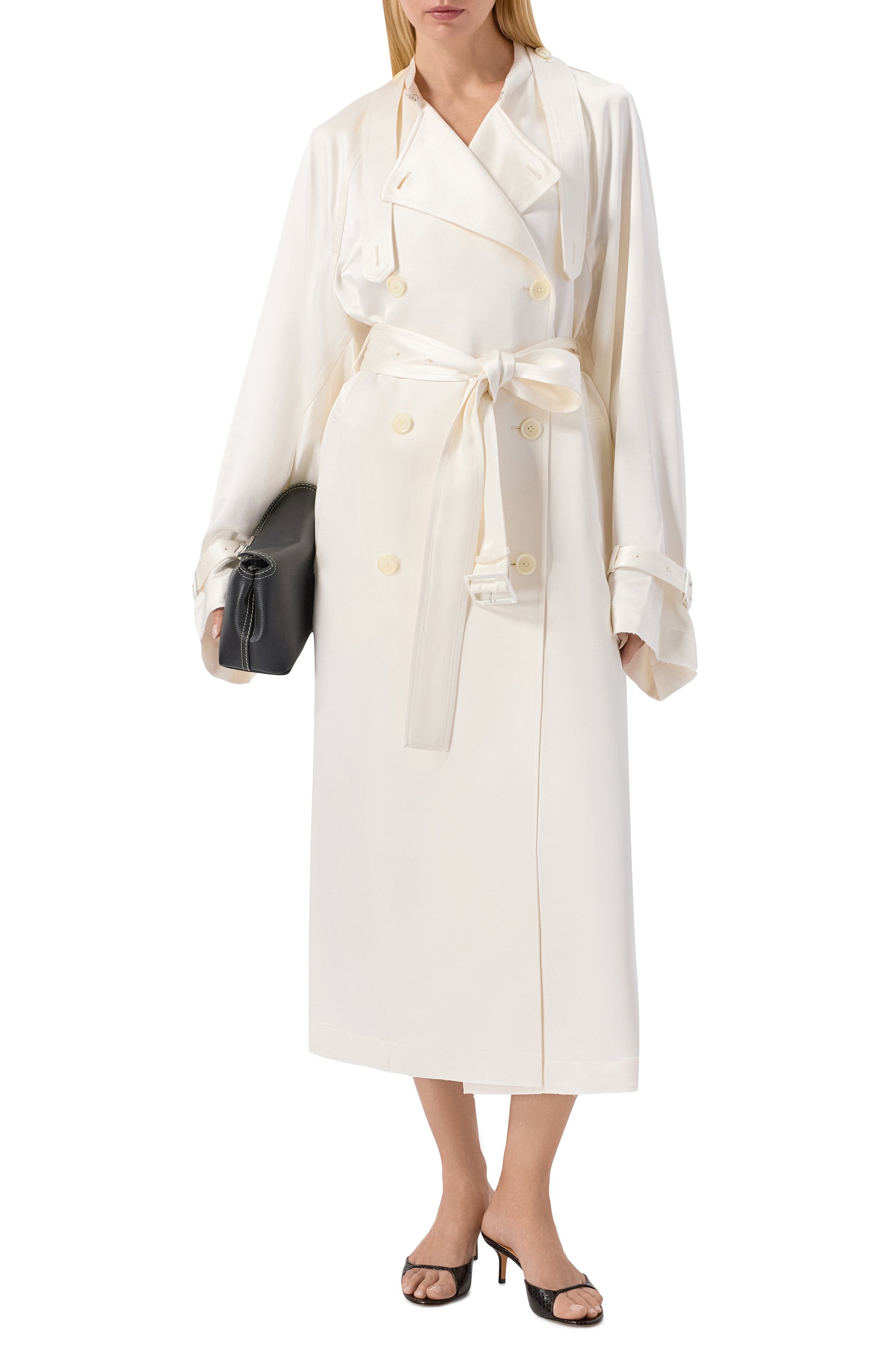 Атласный тренч TOTEME, арт. 262-WR00288-FB0526, фото 2