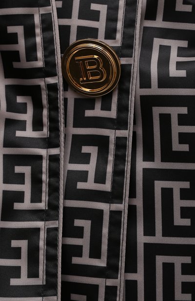 Плащ BALMAIN черно-белого цвета по цене 238500 руб., арт. WF1TL016/I711, фото 5 Плащ BALMAIN, арт. WF1TL016/I711, фото 5
