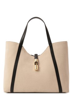 Женская сумка-тоут furla goccia xl FURLA светло-бежевого цвета, арт. WB01729/BX3542 | Фото 1 (Драгоценные камни: Проставлено; Материал сплава: Проставлено; Размер: large; Материал: Текстиль)