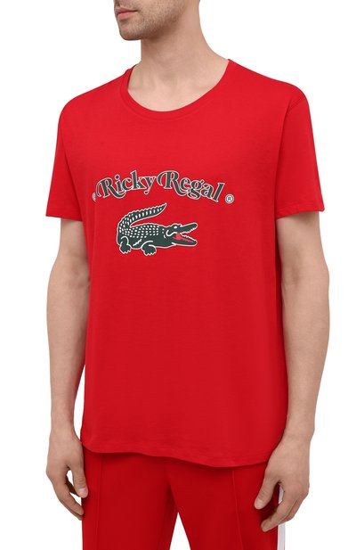 Хлопковая футболка lacoste x ricky regal LACOSTE, арт. TH1745, фото 3