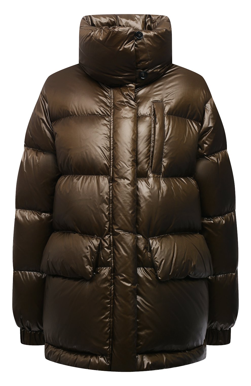 Пуховик WOOLRICH темно-зеленого цвета по цене 71950 руб., арт. CFWW0U0583FR/UT1702, фото 1 Пуховик WOOLRICH, арт. CFWW0U0583FR/UT1702, фото 1