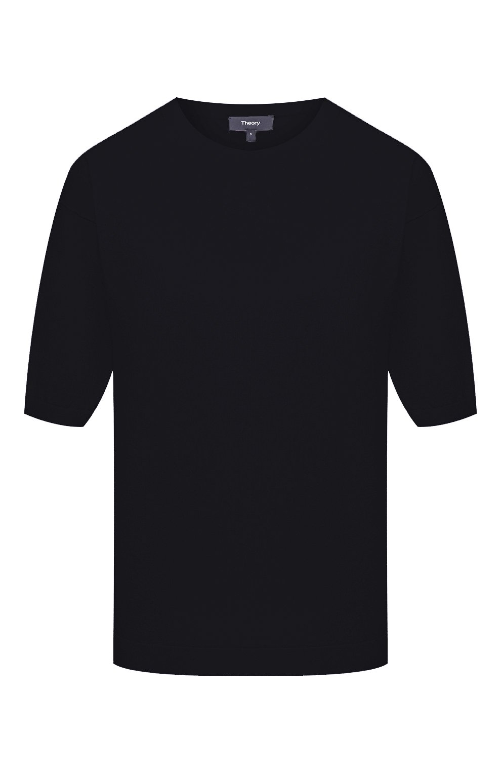 Хлопковая футболка THEORY темно-синего цвета по цене 19950 руб., арт. L0214713, фото 1 Хлопковая футболка THEORY, арт. L0214713, фото 1