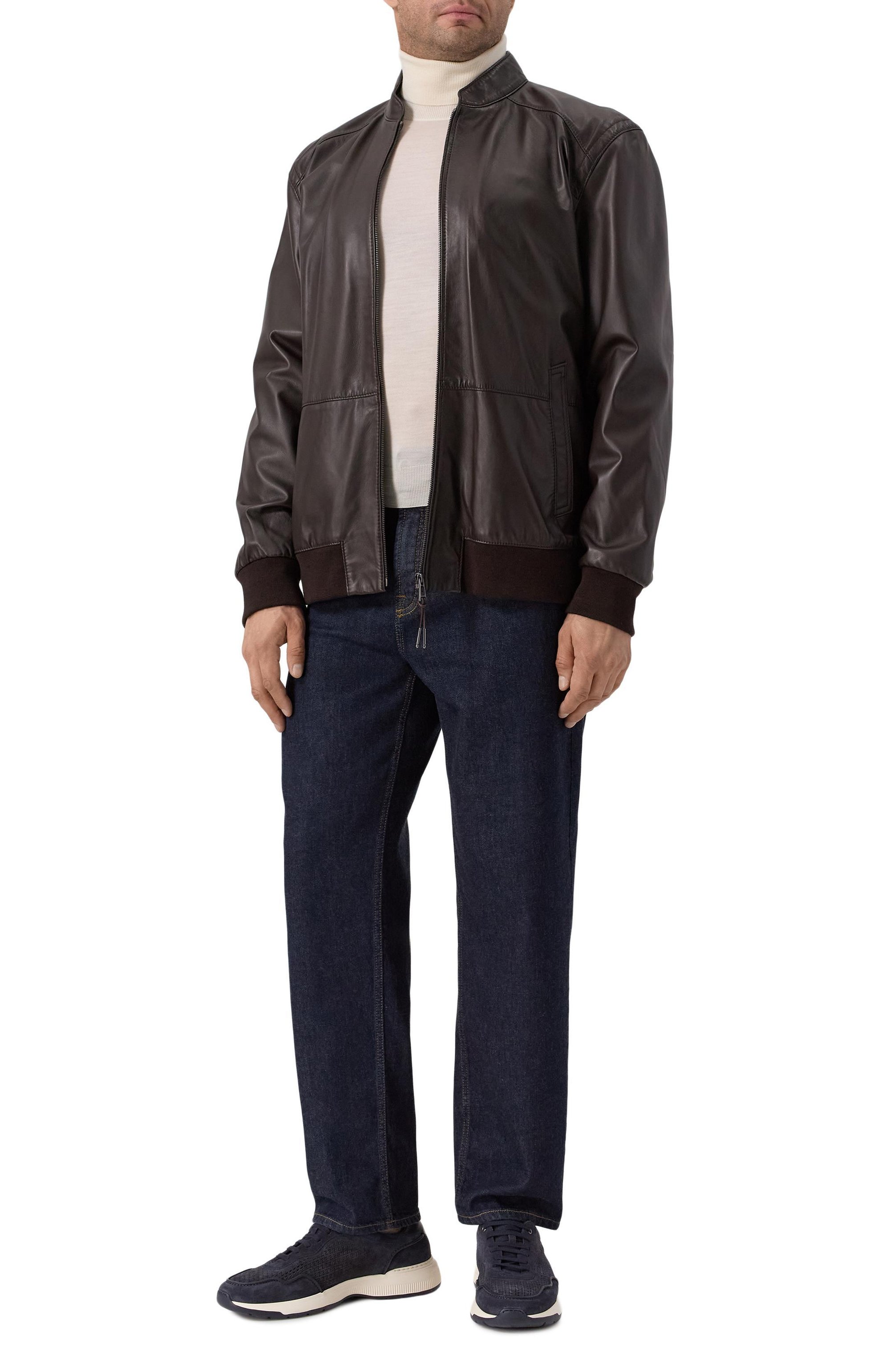 Кожаный бомбер WINDSOR, арт. B0RELL03-L/1300145/60, фото 2