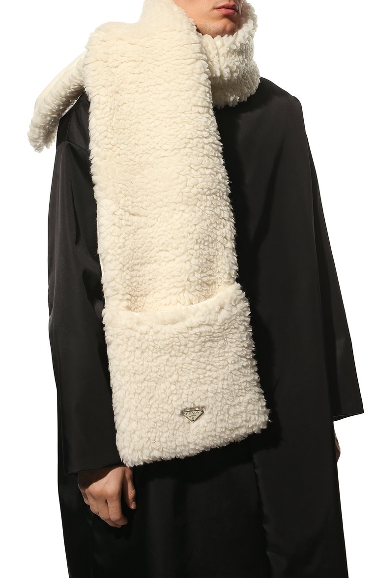 Шерстяной шарф PRADA, арт. 2FS029-2FLI-F0018, фото 3