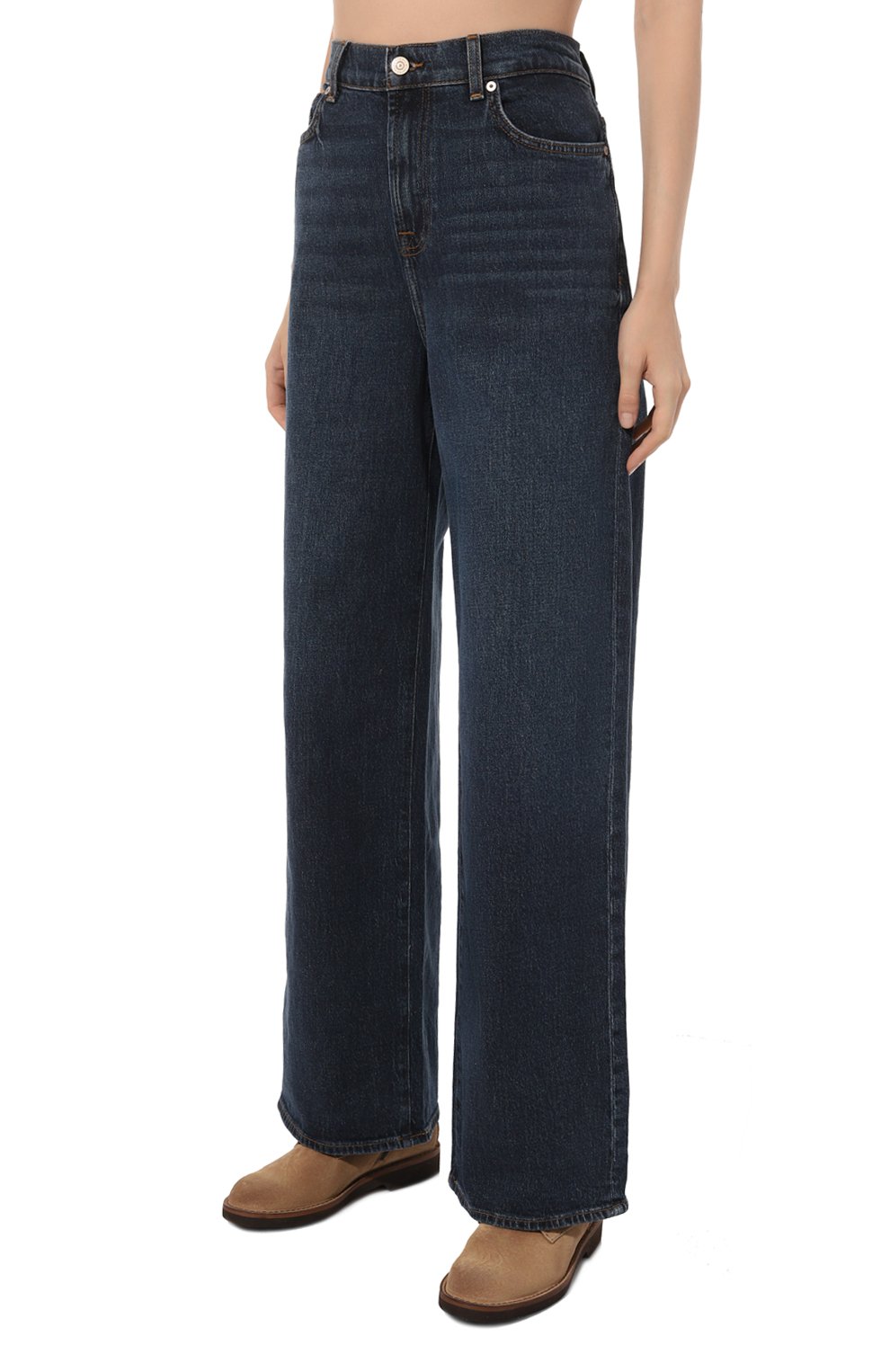 Джинсы 7 FOR ALL MANKIND темно-синего цвета по цене 22200 руб., арт. JSSUD480RT, фото 3 Джинсы 7 FOR ALL MANKIND, арт. JSSUD480RT, фото 3