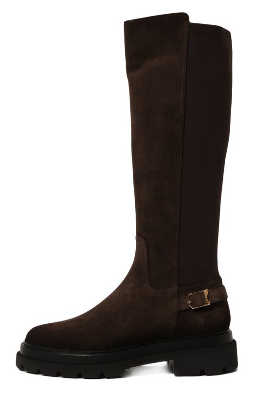 Замшевые сапоги Santoni WSEG71065G0MTHI0 Коричневый  WSEG71065G0MTHI0 Фото 4