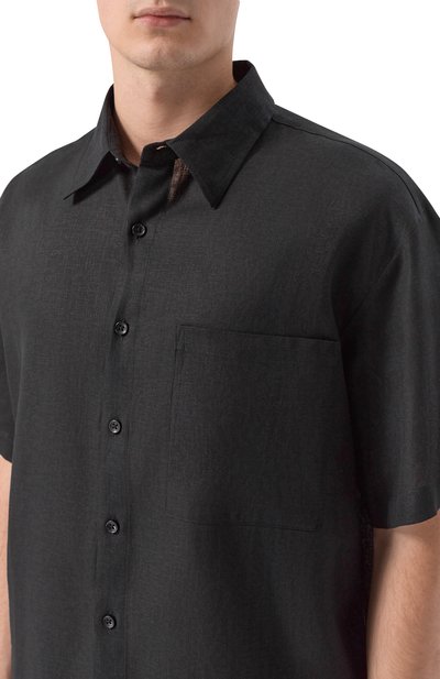 Рубашка изо льна и вискозы HINNOMINATE, арт. HMABM01556, фото 5