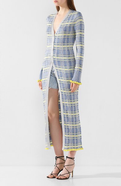 Кардиган M MISSONI голубого цвета по цене 78800 руб., арт. 2DM00095/2K005L, фото 3 Кардиган M MISSONI, арт. 2DM00095/2K005L, фото 3