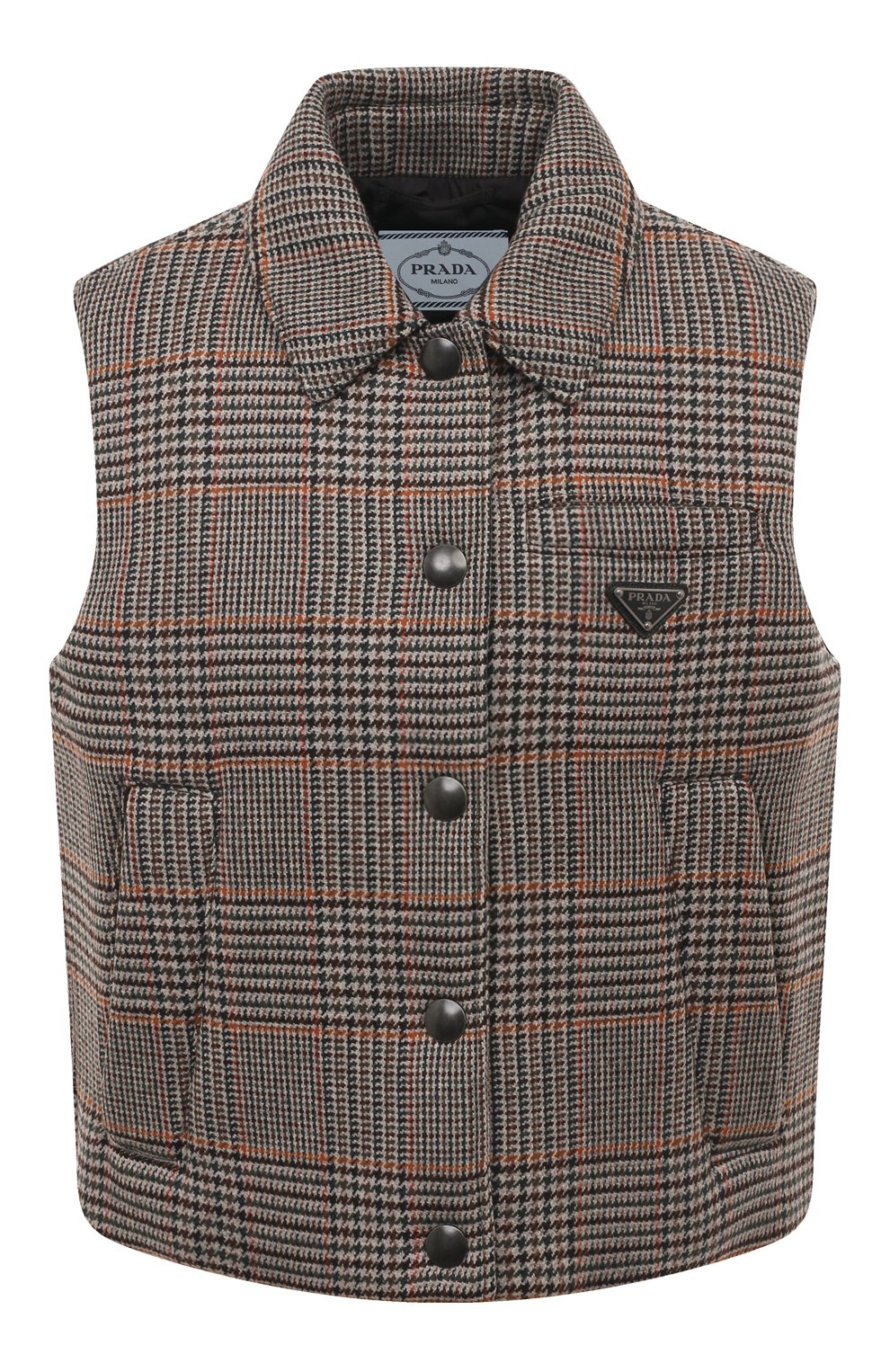 Жилет из шерсти и кашемира PRADA, арт. P501M-1ZR4-F0342-212, фото 1