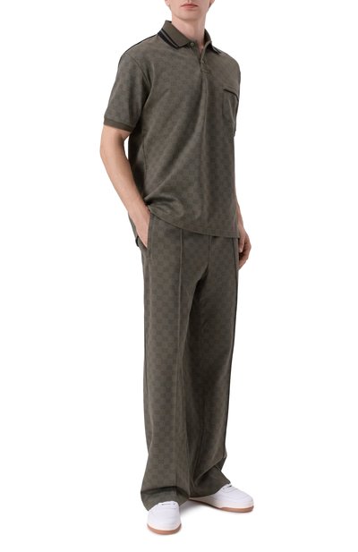 Брюки GUCCI хаки цвета по цене 192000 руб., арт. 814182/XJHFV, фото 2 Брюки GUCCI, арт. 814182/XJHFV, фото 2