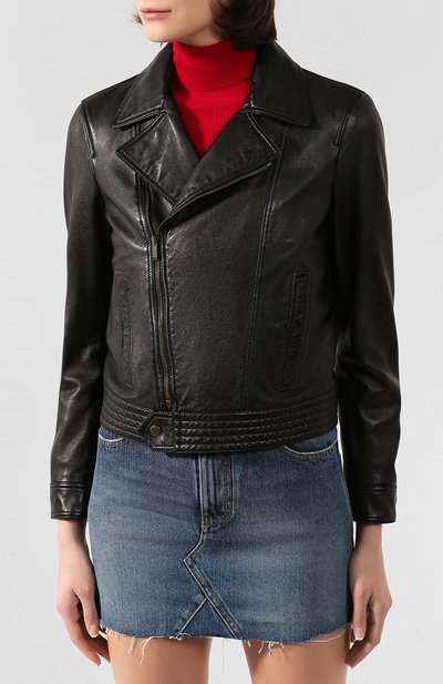 Кожаная куртка SAINT LAURENT, арт. 605742/YC20C, фото 3