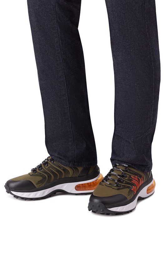 Текстильные кроссовки Bubble Dsquared2 SNM0446/59208414 Хаки  SNM0446/59208414 Фото 3