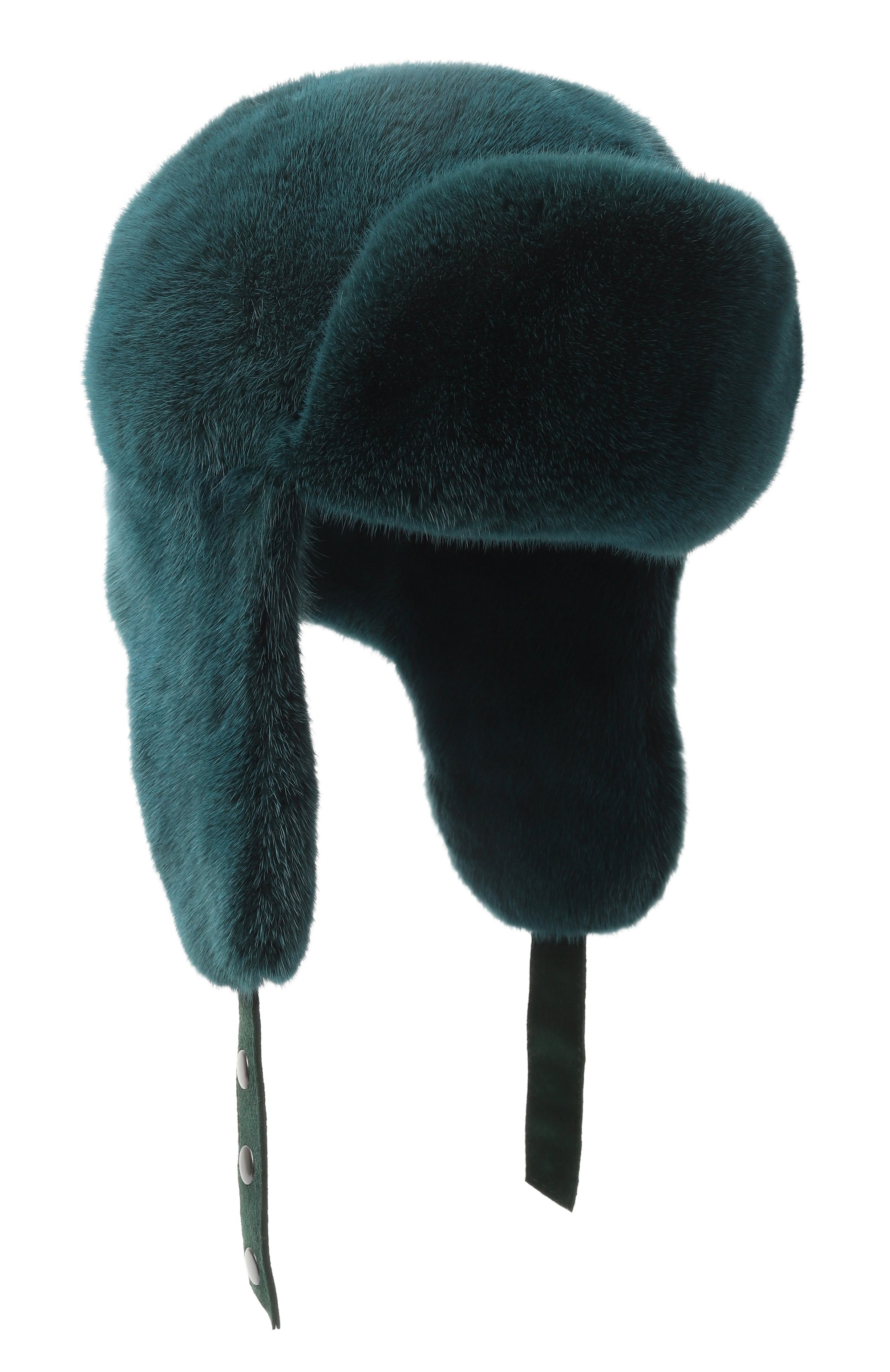Меховая шапка-ушанка френки норки FURLAND бирюзового цвета по цене 109500 руб., арт. 0217500110295600054, фото 1 Меховая шапка-ушанка френки норки FURLAND, арт. 0217500110295600054, фото 1