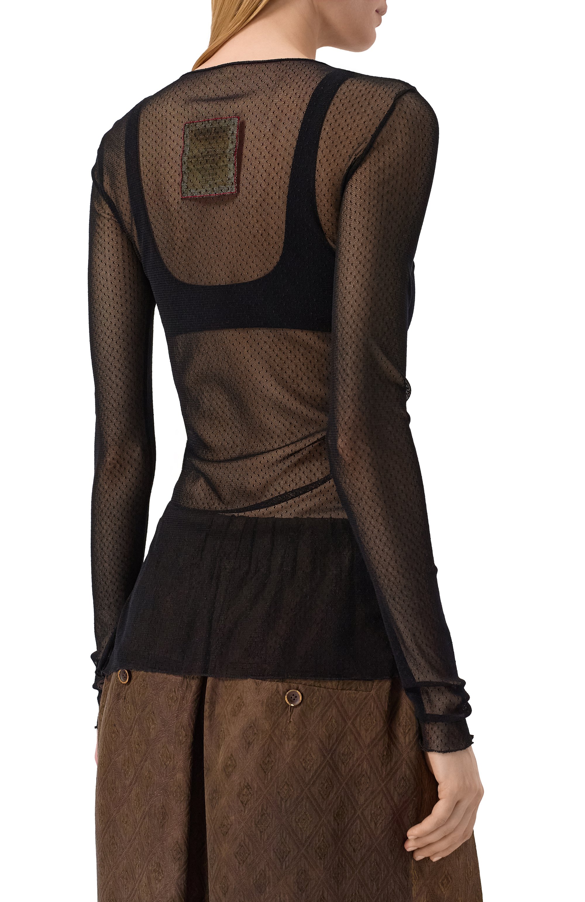 Топ UMA WANG черного цвета по цене 28800 руб., арт. UW1036, фото 4 Топ UMA WANG, арт. UW1036, фото 4