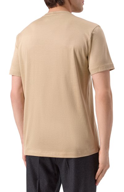 Футболка из шелка и хлопка GIORGIO ARMANI, арт. 3KSM77/SJZHZ, фото 4