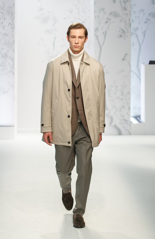 Кашемировая водолазка malo Кремовый, фото 8