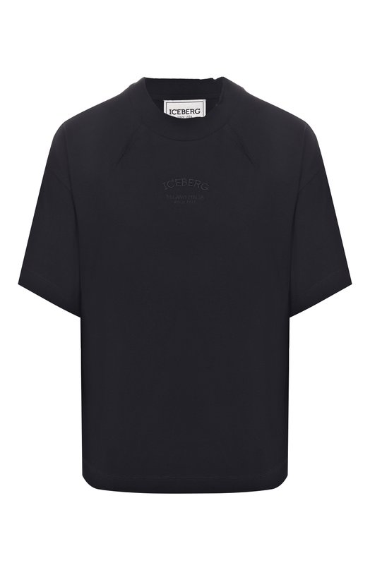 Хлопковая футболка Iceberg F081/6325 Чёрный F081/6325
