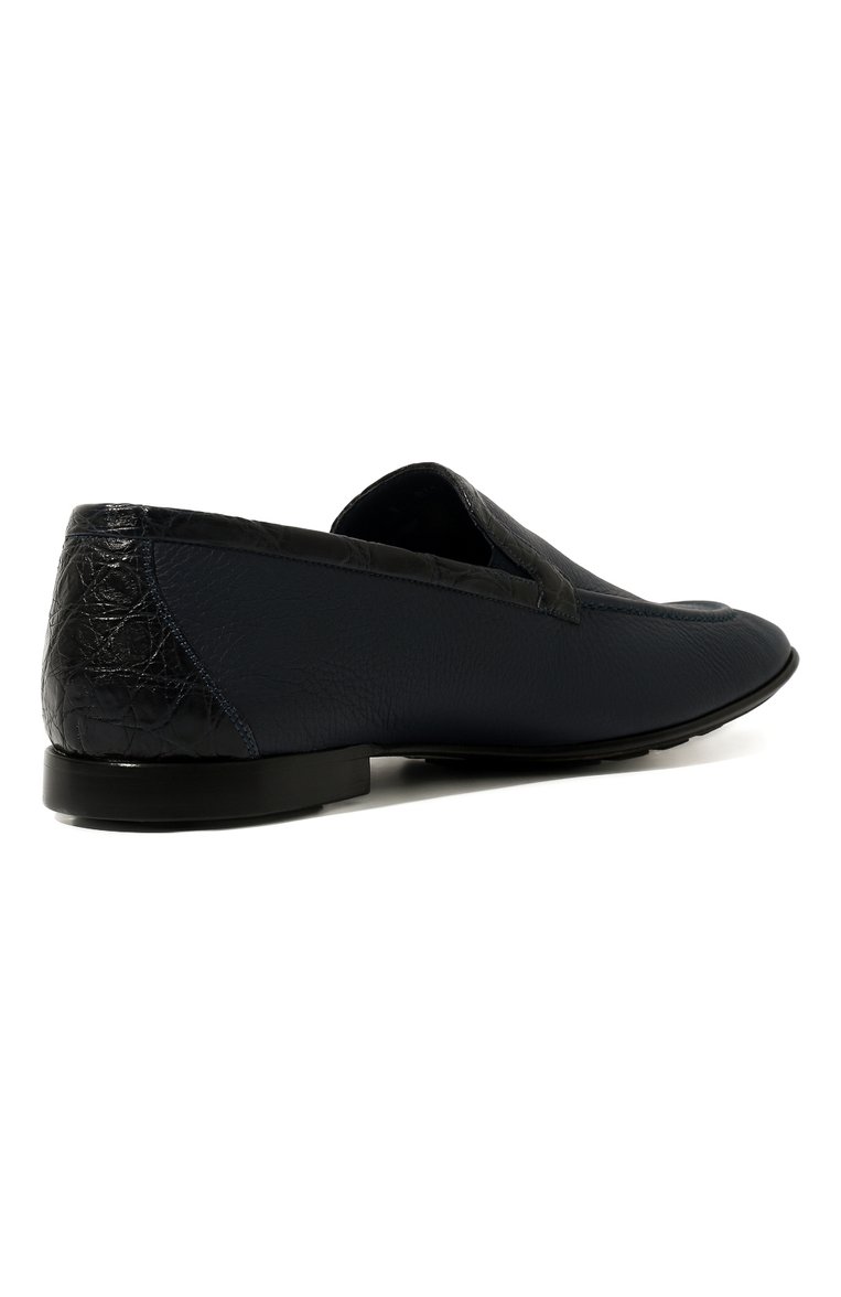 Лоферы с отделкой из кожи крокодила ZILLI, арт. MDR-T046/003/CCR0, фото 5