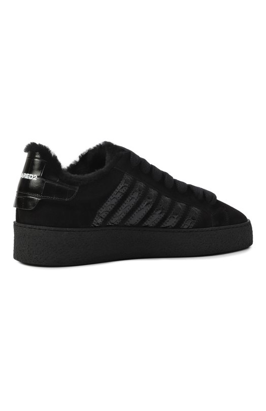 Замшевые кеды Rapper's Delight Dsquared2 SNM0459/23808548 Чёрный  SNM0459/23808548 Фото 5