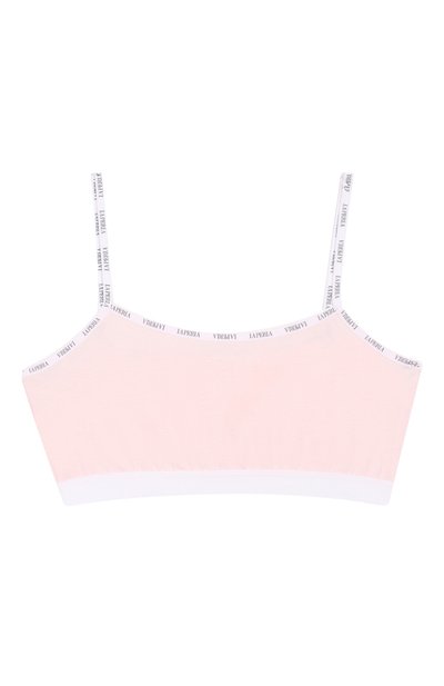 Хлопковый топ на тонких бретельках LA PERLA розового цвета по цене 5265 руб., арт. 51329/8A-14A, фото 1 Хлопковый топ на тонких бретельках LA PERLA, арт. 51329/8A-14A, фото 1