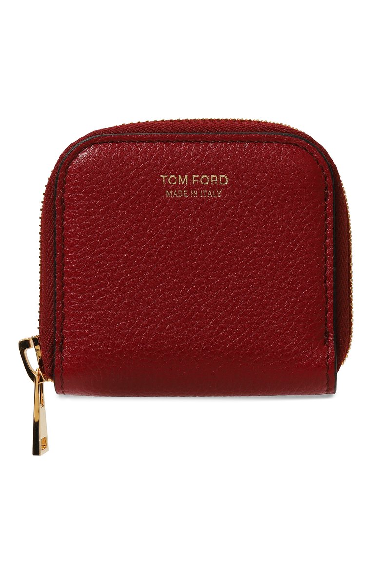 Мужской кожаный кошелек для монет TOM FORD красного цвета, арт. Y0239/LCL158G | Фото 1 (Материал: Натуральная кожа; Нос: Не проставлено)