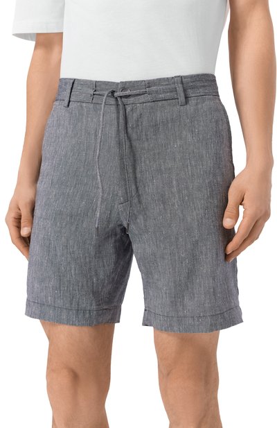 Шорты изо льна и вискозы BOSS, арт. 50538016, фото 3