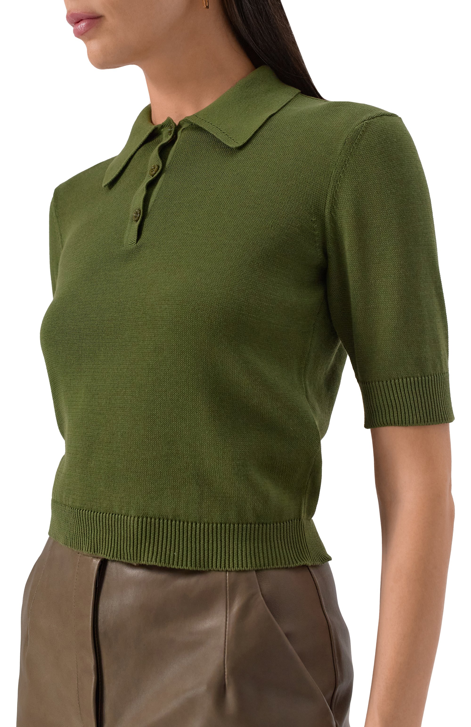 Хлопковое поло SAINT LAURENT, арт. 724136/Y75VG, фото 5