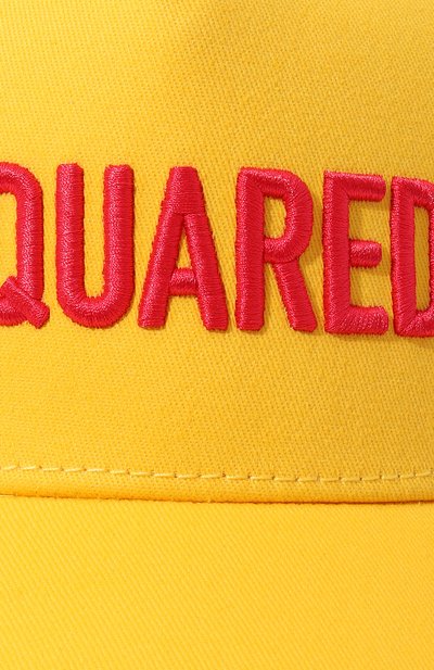 Хлопковая бейсболка DSQUARED2 желтого цвета по цене 16150 руб., арт. DQ1562/D00YT, фото 3 Хлопковая бейсболка DSQUARED2, арт. DQ1562/D00YT, фото 3