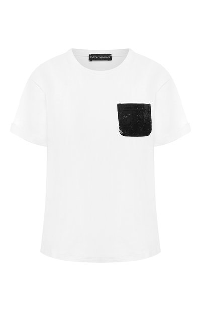 Женская хлопковая футболка EMPORIO ARMANI, арт. 3G2T84/2JQAZ