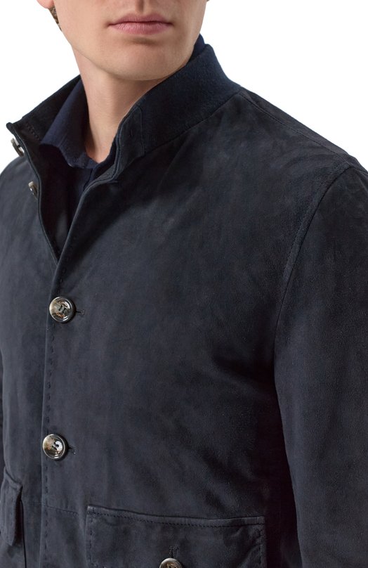 Замшевый бомбер Gimo's 6S20.1.000.52W/IC Синий  6S20.1.000.52W/IC Фото 5