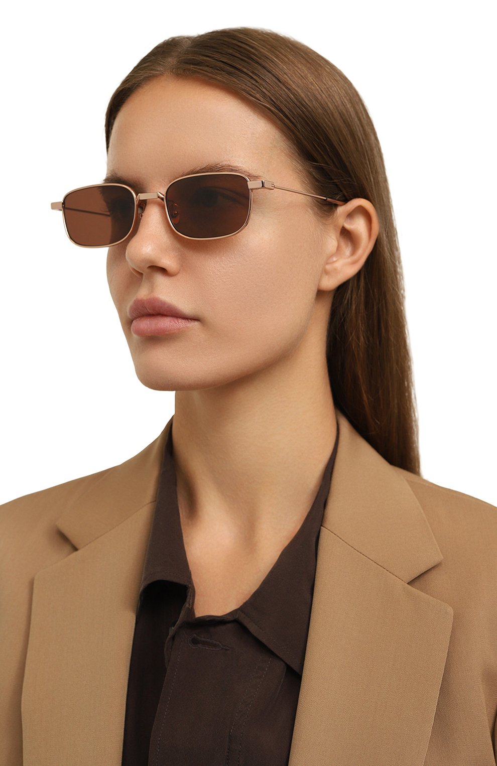 Солнцезащитные очки PROJEKT PRODUKT золотого цвета по цене 33200 руб., арт. FSCC6 CPG, фото 2 Солнцезащитные очки PROJEKT PRODUKT, арт. FSCC6 CPG, фото 2