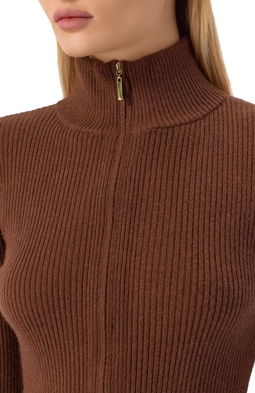 Кардиган из шерсти и кашемира Max and Moi H25THEA Коричневый  H25THEA Фото 5