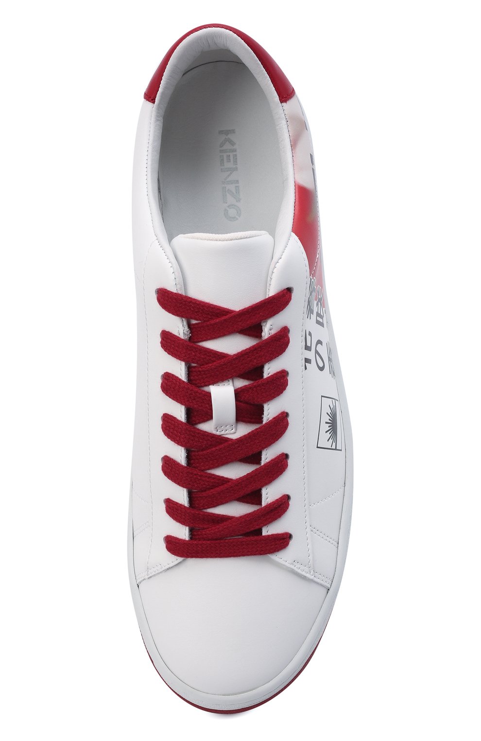 Кожаные кеды KENZO белого цвета по цене 33100 руб., арт. FC55SN170L71, фото 6 Кожаные кеды KENZO, арт. FC55SN170L71, фото 6