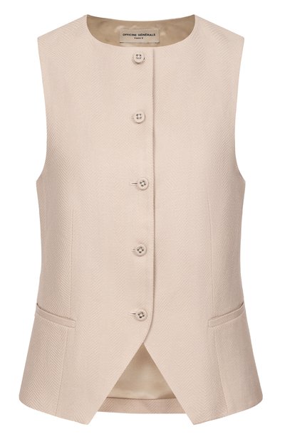 Женский льняной жилет OFFICINE GENERALE, арт. S26WTLG403