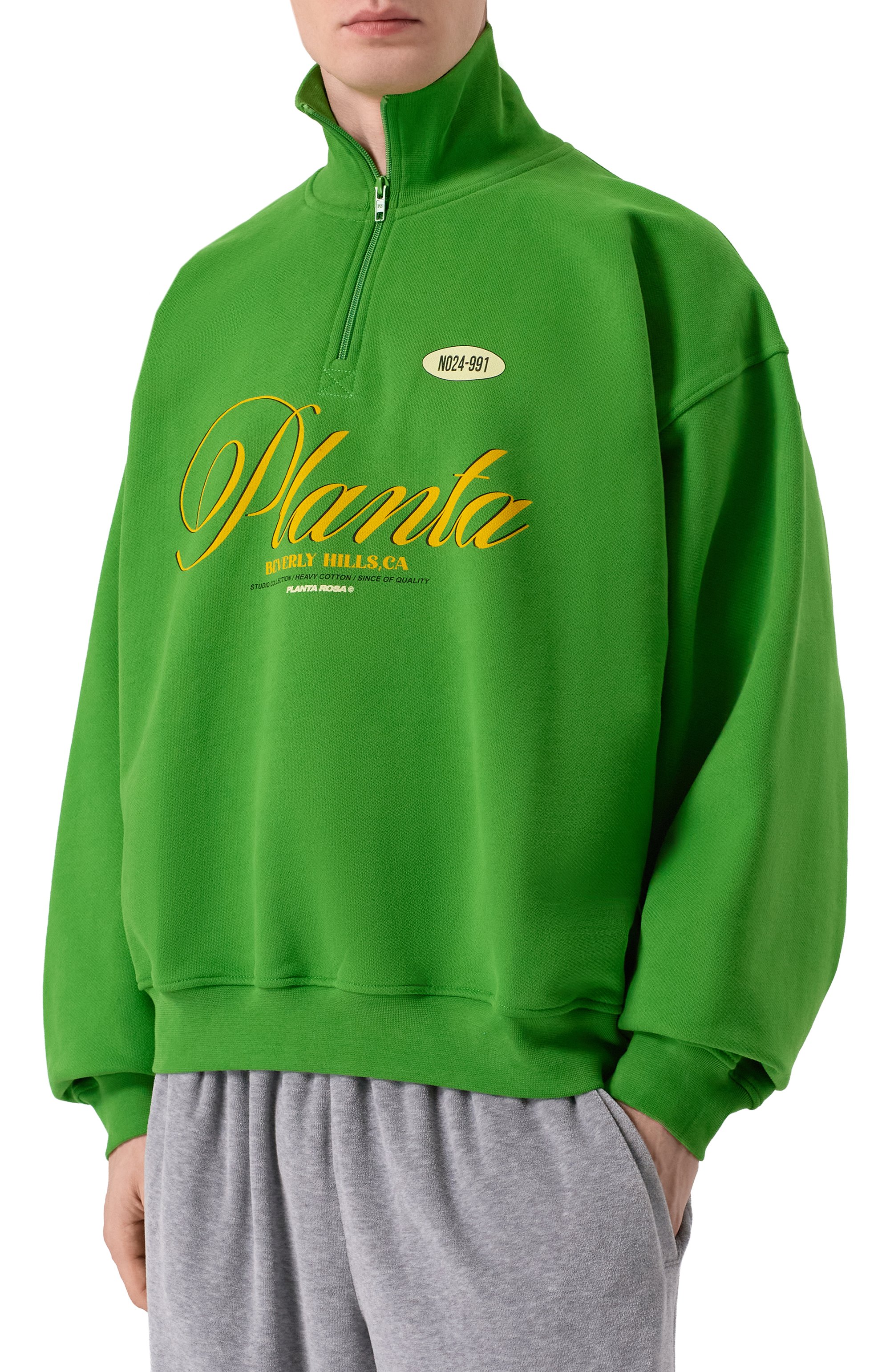 Хлопковый свитшот PLANTA ROSA, арт. PR/A/VINTAGE/470VELVET, фото 3