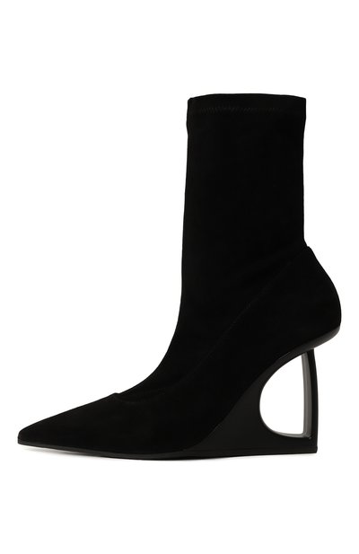 Замшевые ботильоны "d" VIC MATIE черного цвета по цене 52750 руб., арт. 1F2502D_F14C040101, фото 4 Замшевые ботильоны "d" VIC MATIE, арт. 1F2502D_F14C040101, фото 4