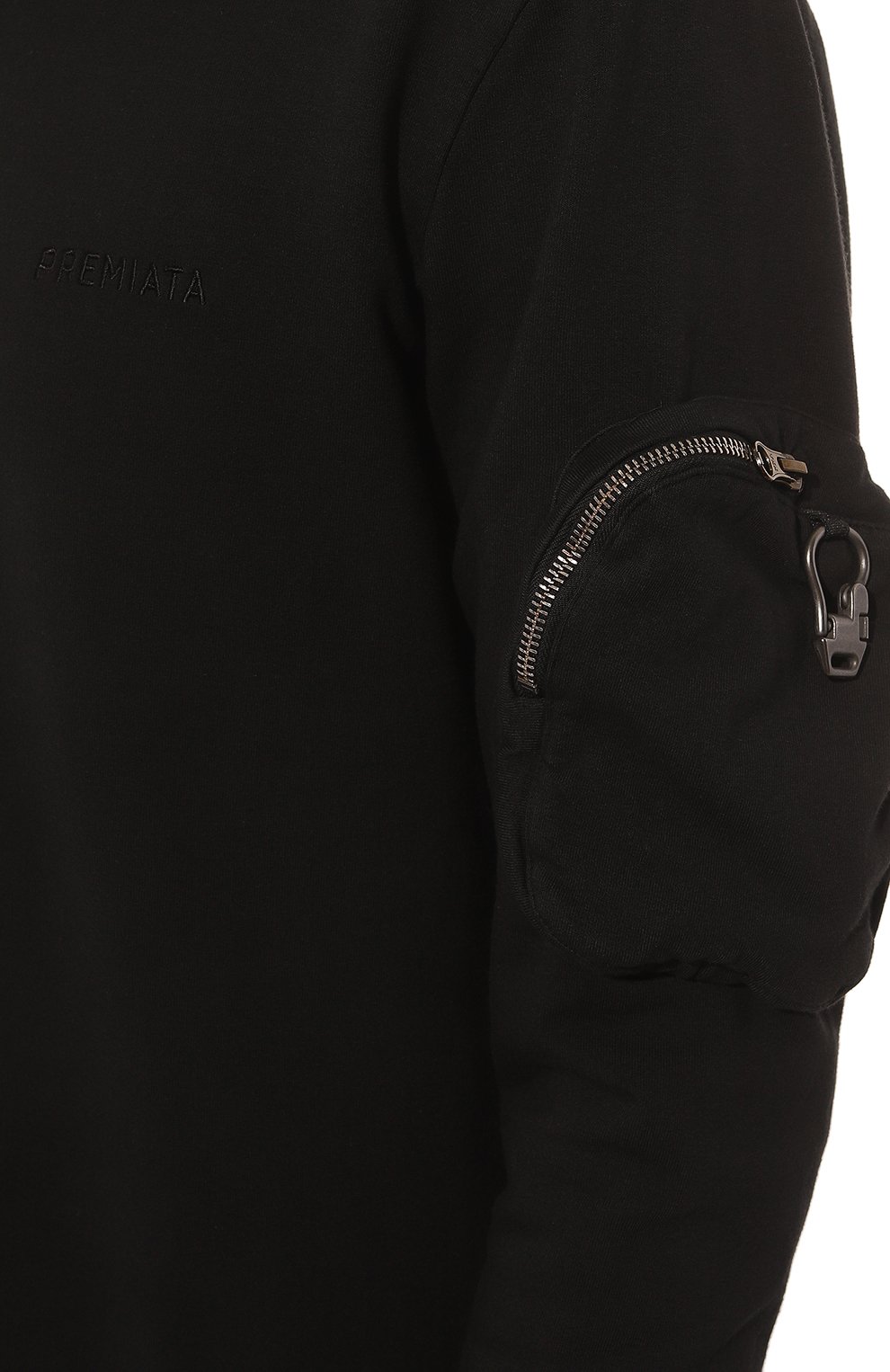 Хлопковый свитшот PREMIATA черного цвета по цене 35400 руб., арт. PR154, фото 5 Хлопковый свитшот PREMIATA, арт. PR154, фото 5